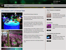 Tablet Screenshot of ledbanquettablehire.ukeventsltd.com